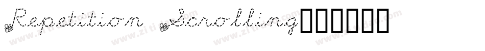 Repetition Scrolling字体转换